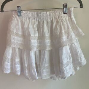 LOVESHACKFANCY Ruffle Mini Skirt SIZE: S